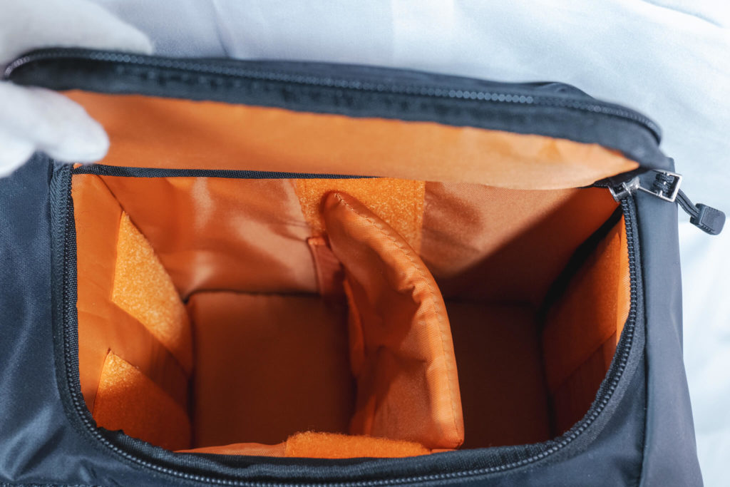 ハクバ プラスシェル ブロス バックパック M右面内部