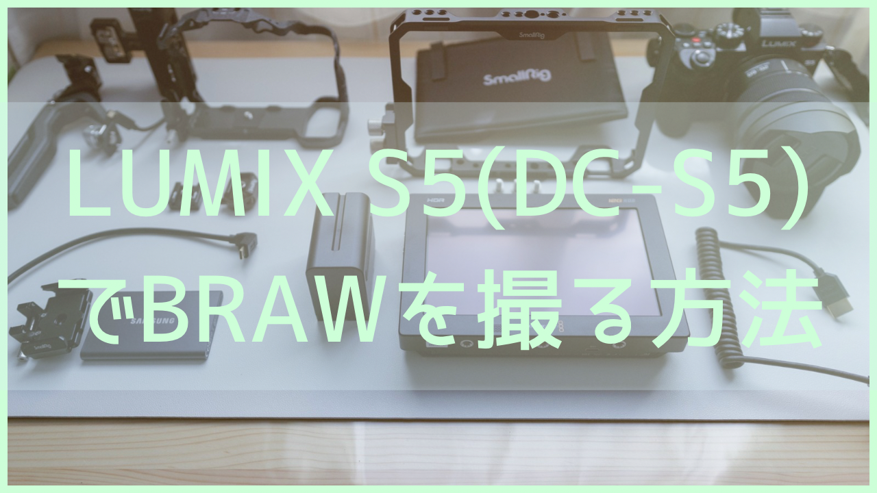 LUMIX　S5でBRAWを撮る方法サムネイル画像
